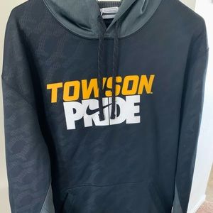 Black Towson University Nike Hoodie